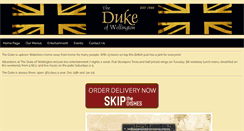 Desktop Screenshot of dukeofwellingtonpubs.com