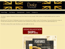 Tablet Screenshot of dukeofwellingtonpubs.com